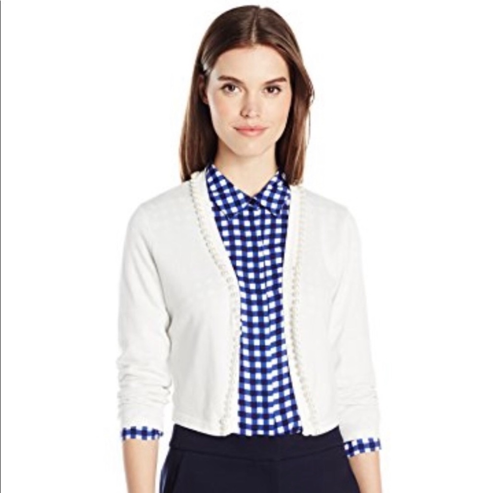 Chetta pearl trim cardigan